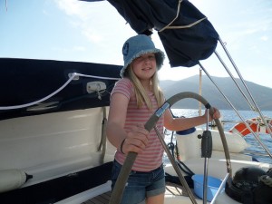 Maddy at the Helm